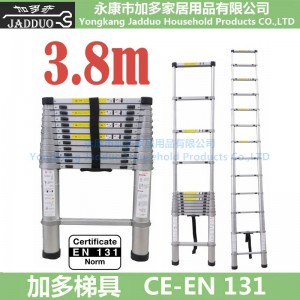 3.8m Full Aluminium single Telecopic Ladder