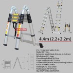  2 IN 1 Multipurpose Telescopic Ladder