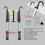 Single Telescopic ladder with hook