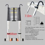 Single Telescopic ladder with hook