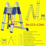 2 IN 1 Multipurpose Blue Telescopic Ladder