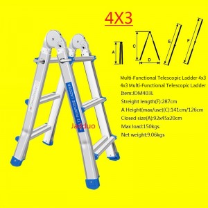 Multi-functional telescopic ladder