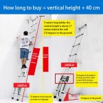 Single Telescopic Ladder Add Length Extension Pipe