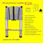 Full Aluminium Single Telecopic Ladder