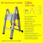 Full Aluminium 2 In 1 Telescopic Ladder
