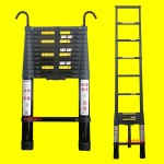 Black Single Ladder with Hook