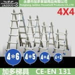 Multi-functional telescopic ladder 4X4