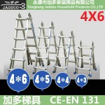 Multi-functional telescopic ladder 4x6