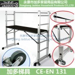 Scaffolding ladder With handrail+Two Wheels 